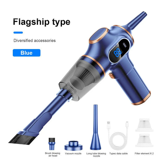 12000Pa Mini Car Vacuum Cleaner Portable Cordless Handheld Vacuum Cleaner, Vacuum Cleaner & Air Purifier, Sofa, Office, Pet, Home， Smart Power Display